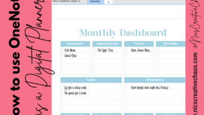 How to use OneNote as a Digital Planner