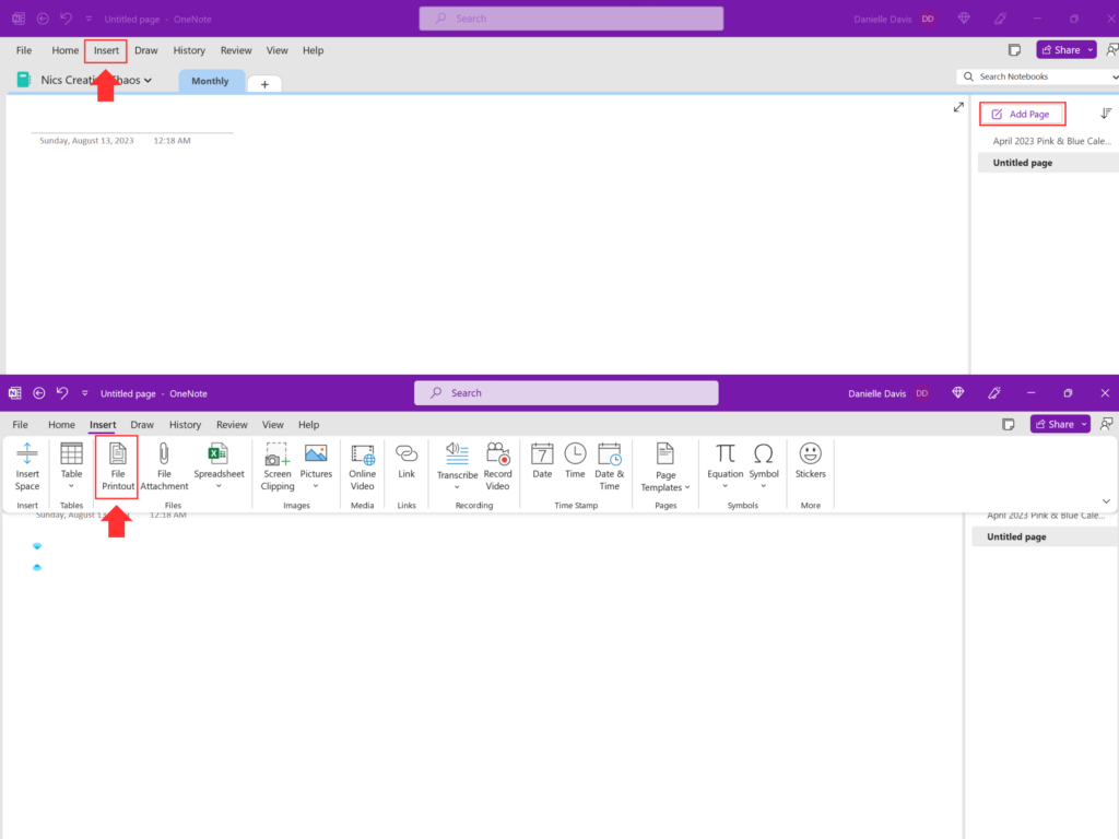 How to use OneNote for Digital Planner