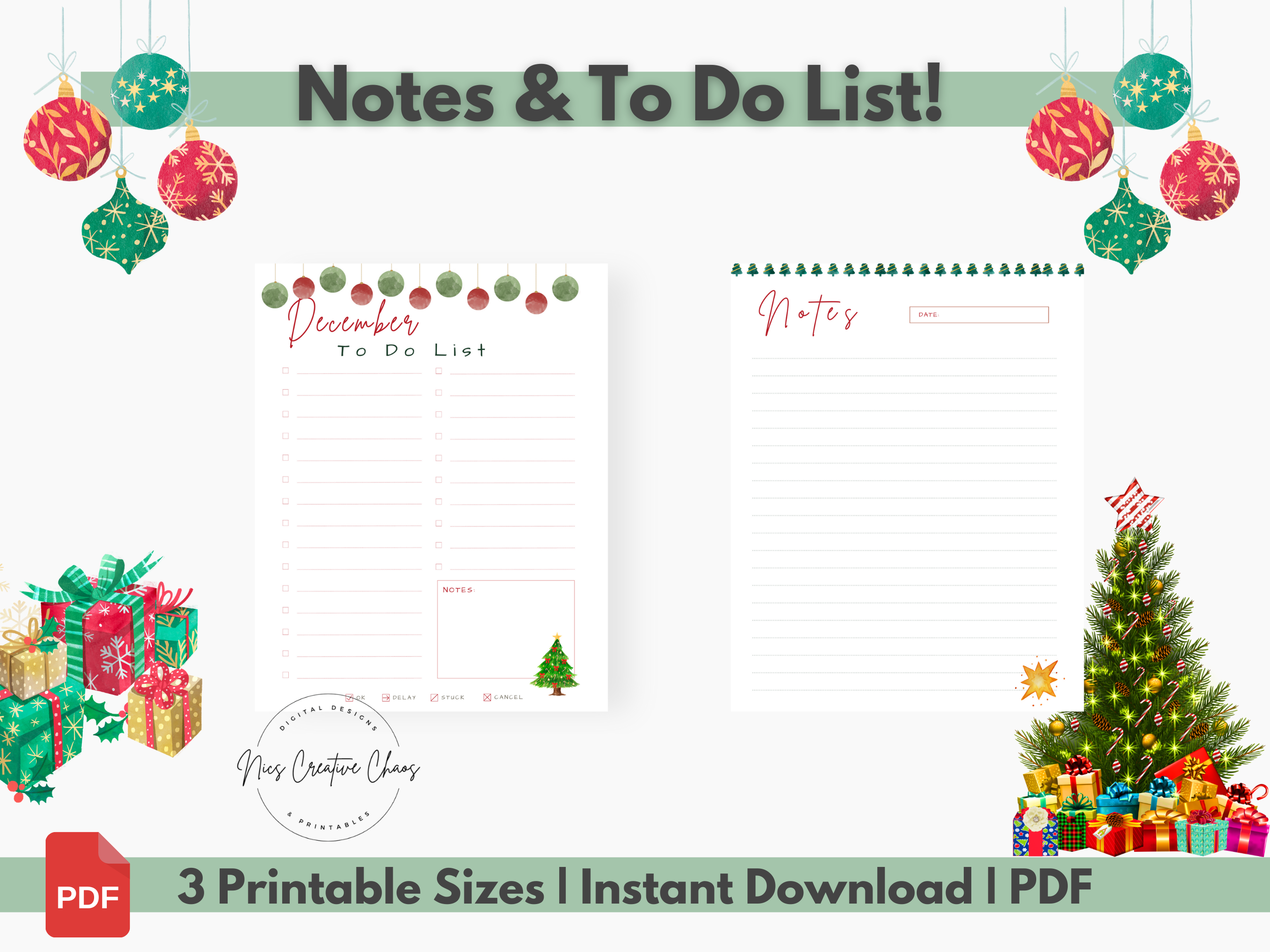 free-christmas-printables-bundle-christmas-checklists-to-do-lists-notes-for-your-planner